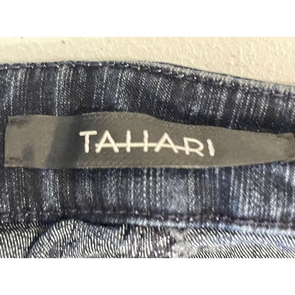 Tahari Womens Straight Leg Emma Jeans M8874200 Dark Wash Denim Blue Size 6 - Picture 8 of 10